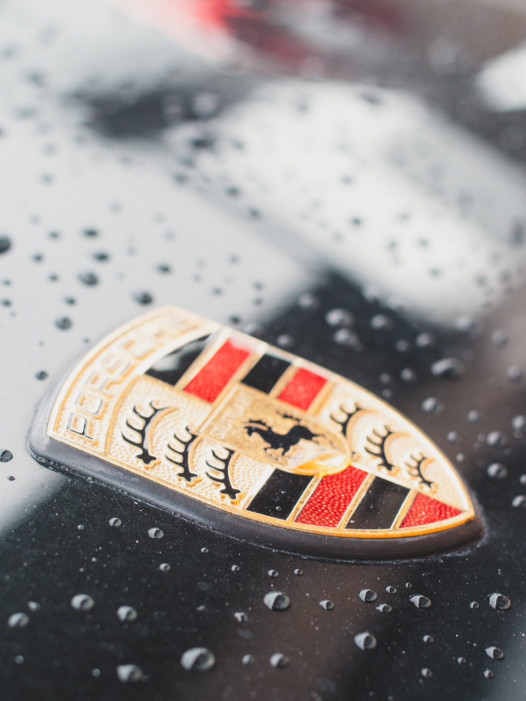 Detalhe de um Porsche fotografado na Mondali